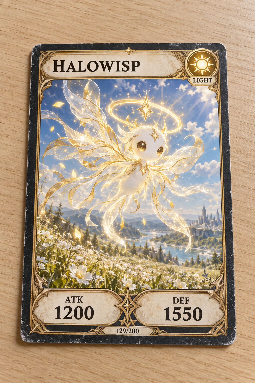 Halowisp radiant light monster card