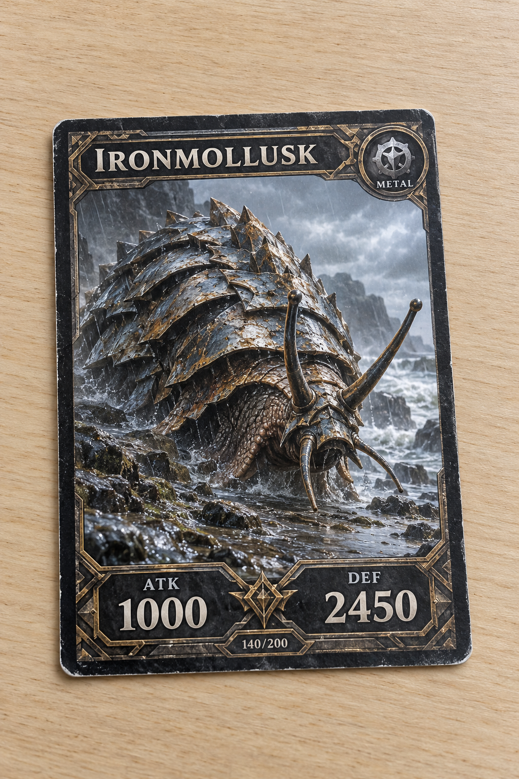 Ironmollusk Metal Battle Card