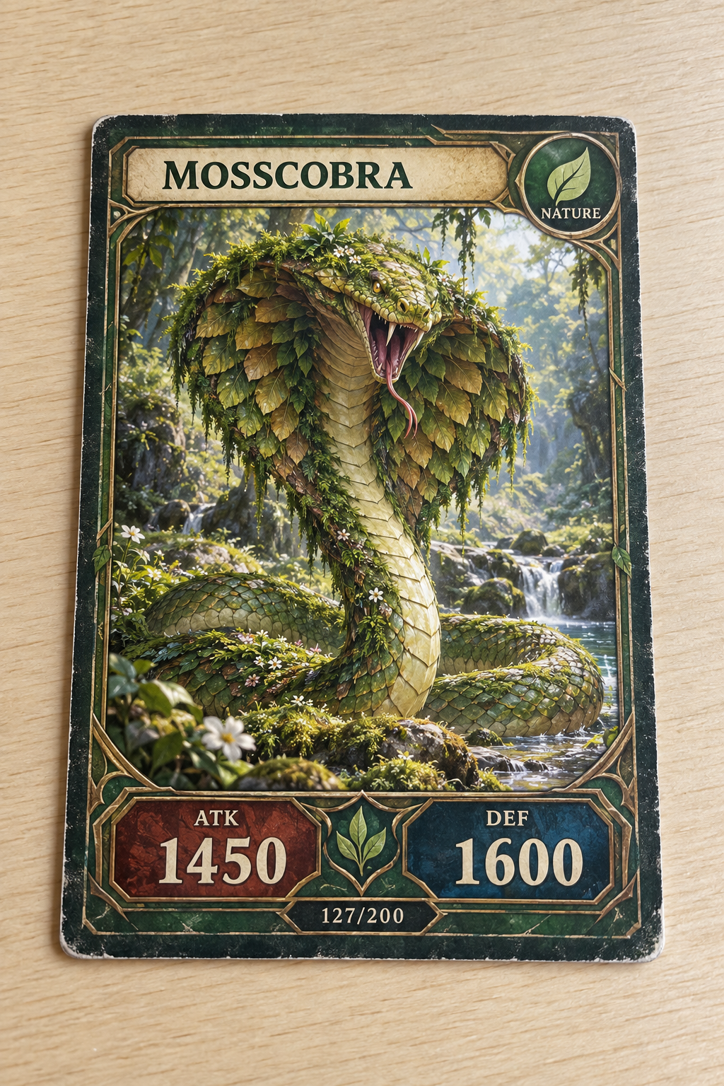 Mosscobra Nature Battle Card