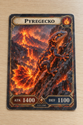 Pyregecko fire battle card