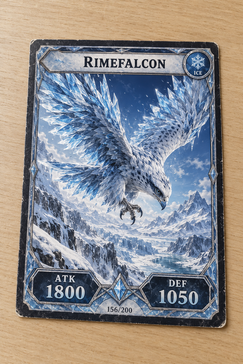 Rimefalcon Over the Frozen Valley