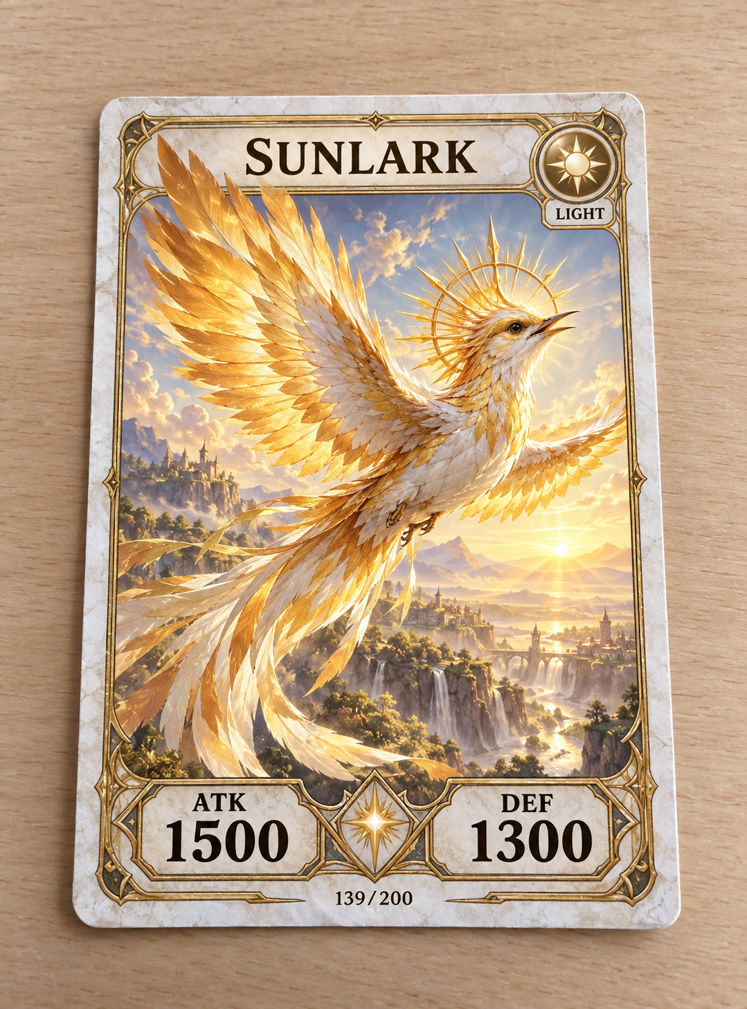 Sunlark in golden dawn