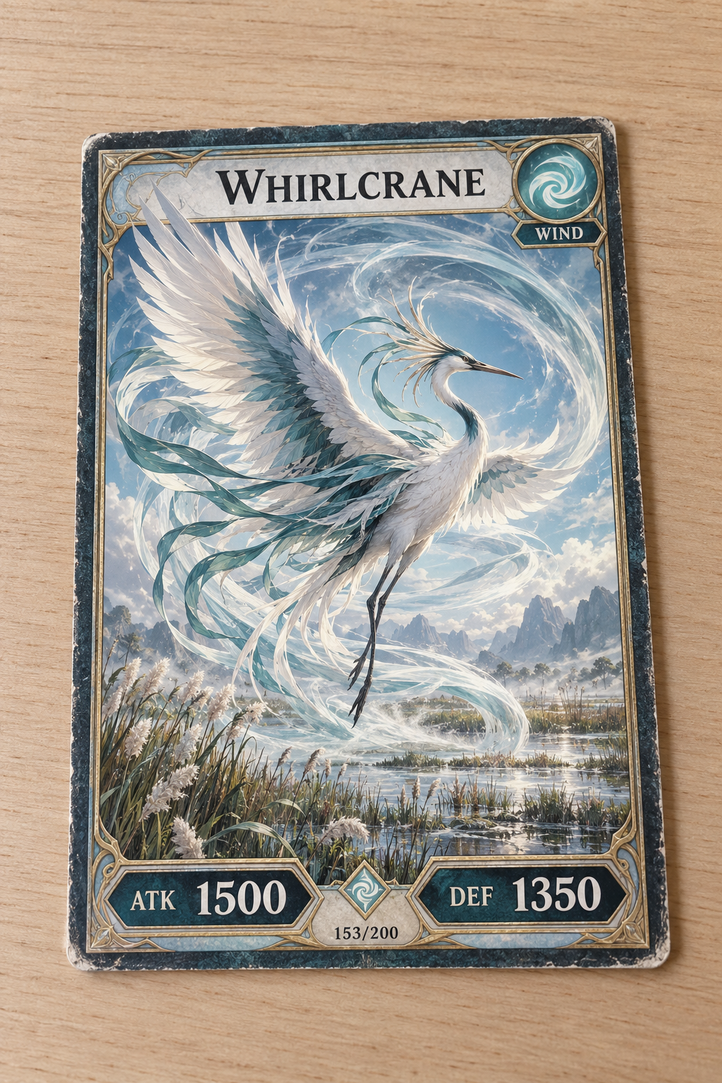 Whirlcrane wind battle card